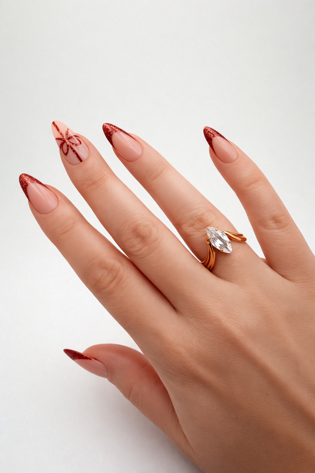 Vivien Stainless Steel Ring 18k Gold Plated