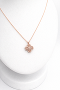 Leaf Rose 925 Silver Necklace