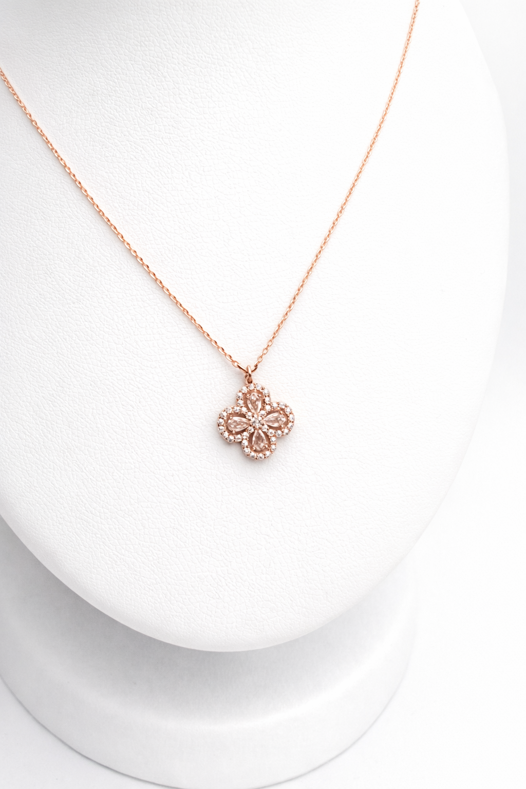 Leaf Rose 925 Silver Necklace