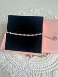 Marquise Sparkle Diamond-Effect 925 Sterling Silver Bracelet