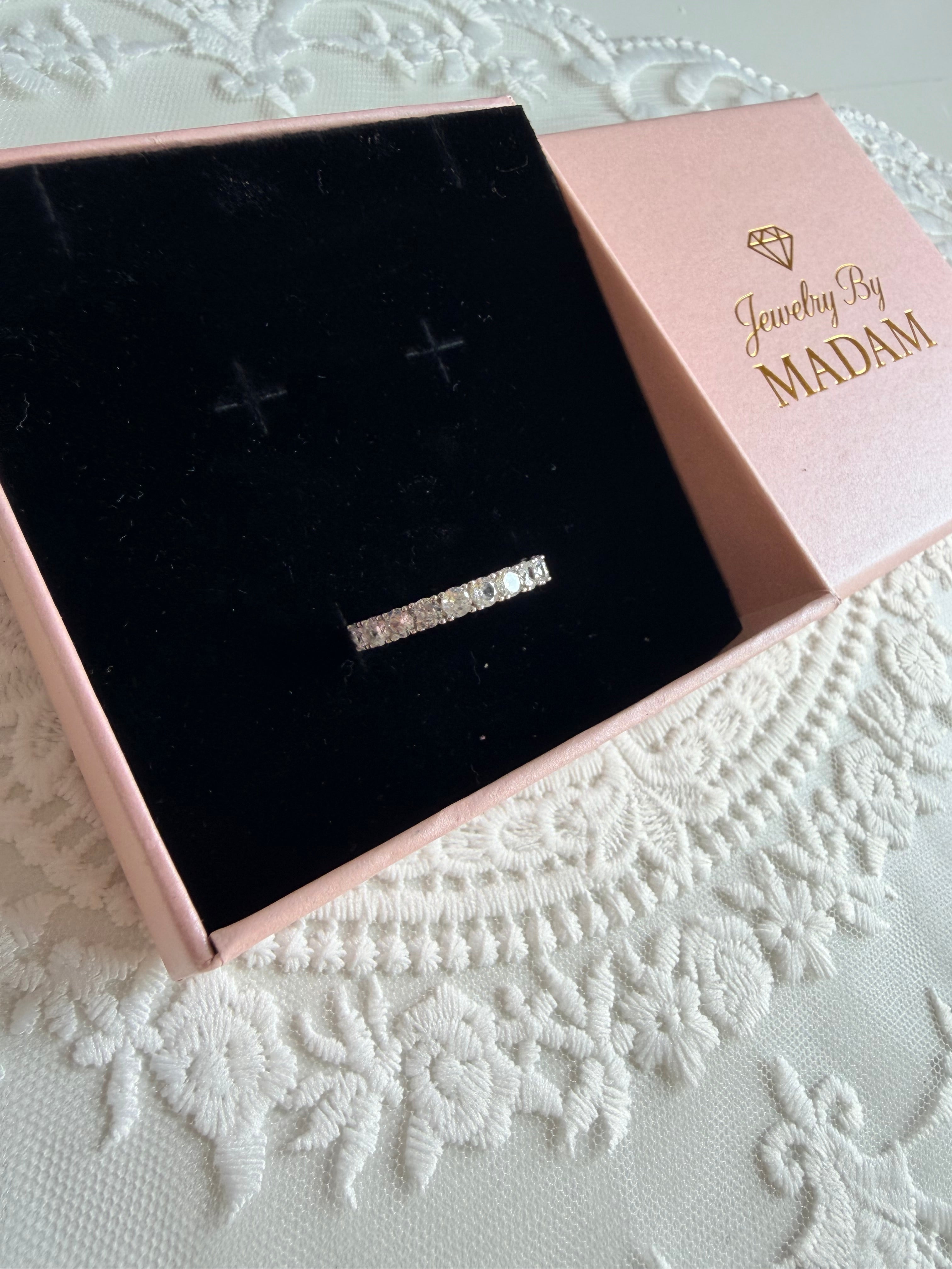 Eternia Full Eternity 925 Sterling Silver Ring