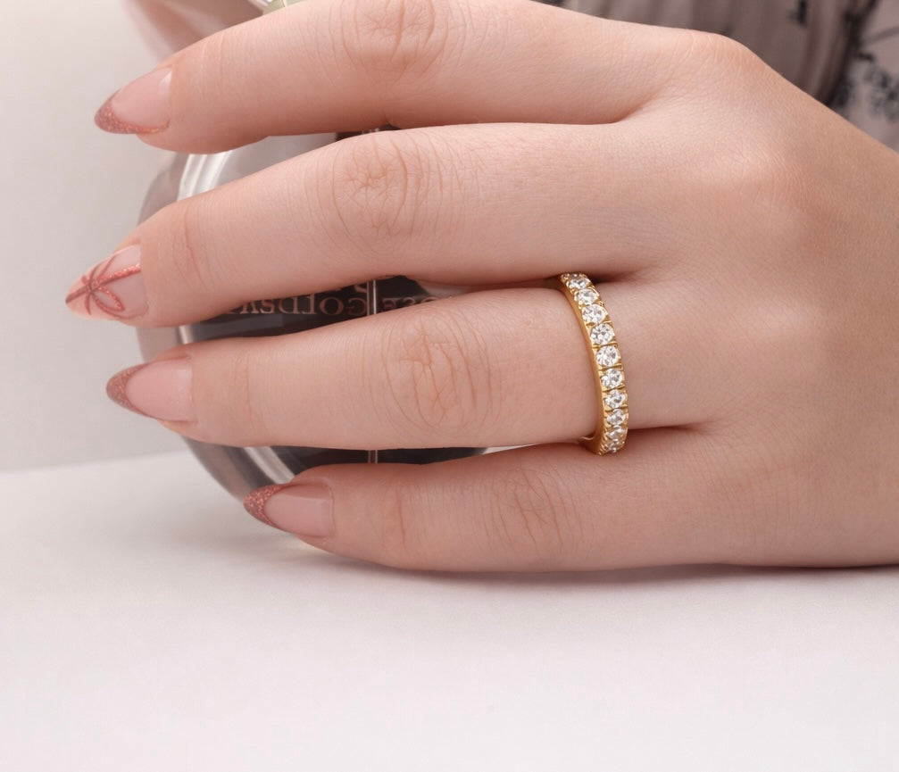 Halo Stainless Steel Ring