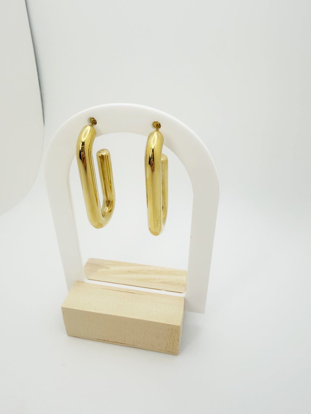 Geometric Gold Stainless Steel Earring