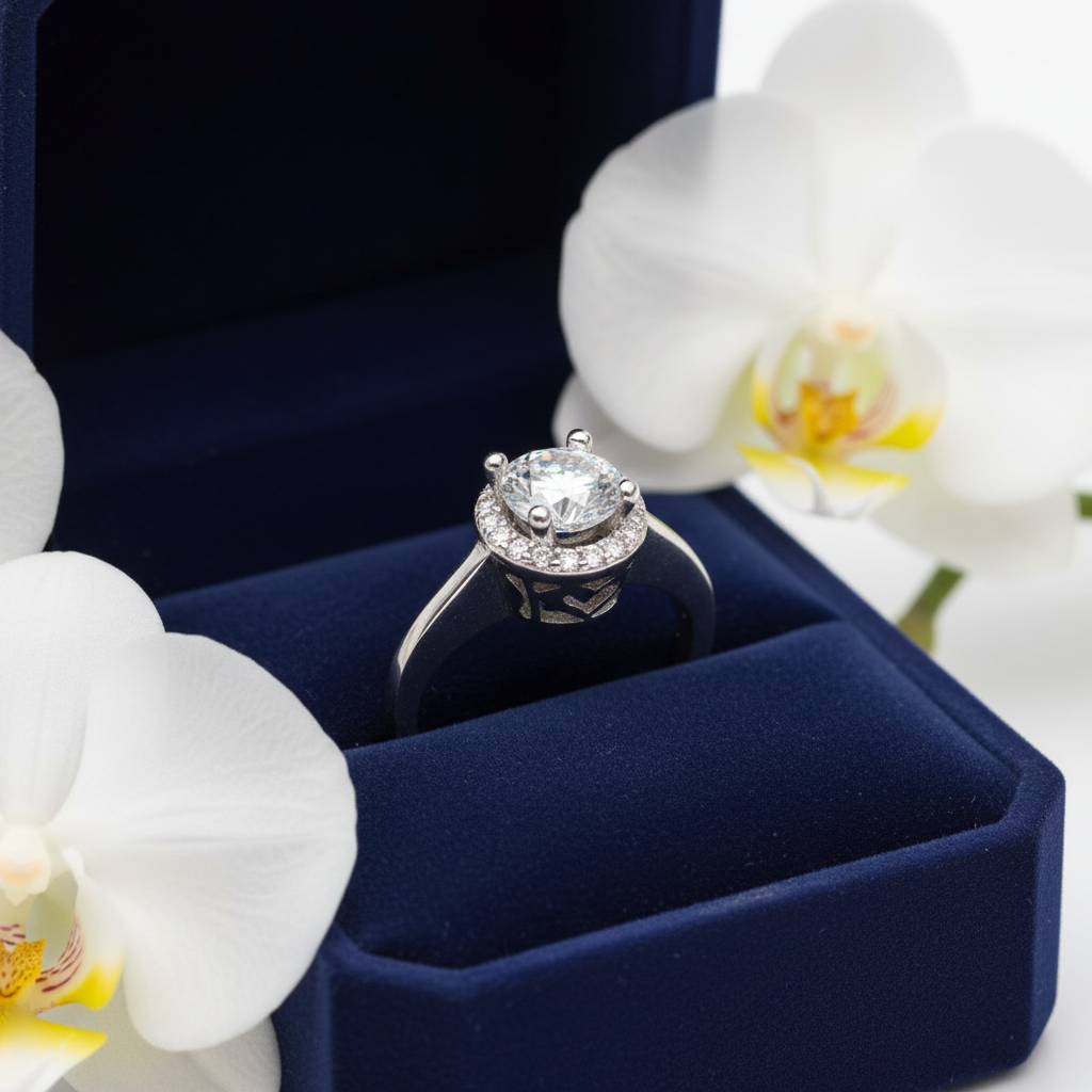 Luna Diamond 925 Silver Ring