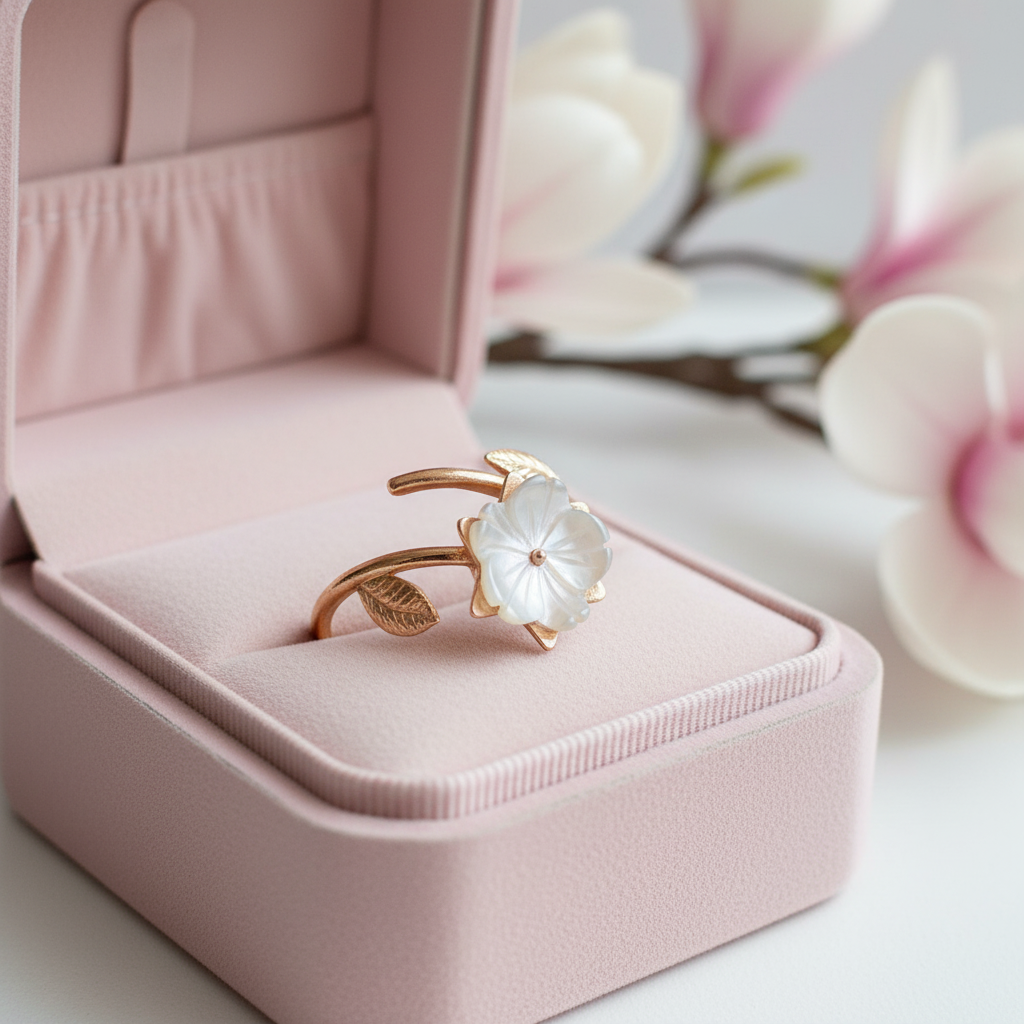 Flora Rose 925 Silver Ring