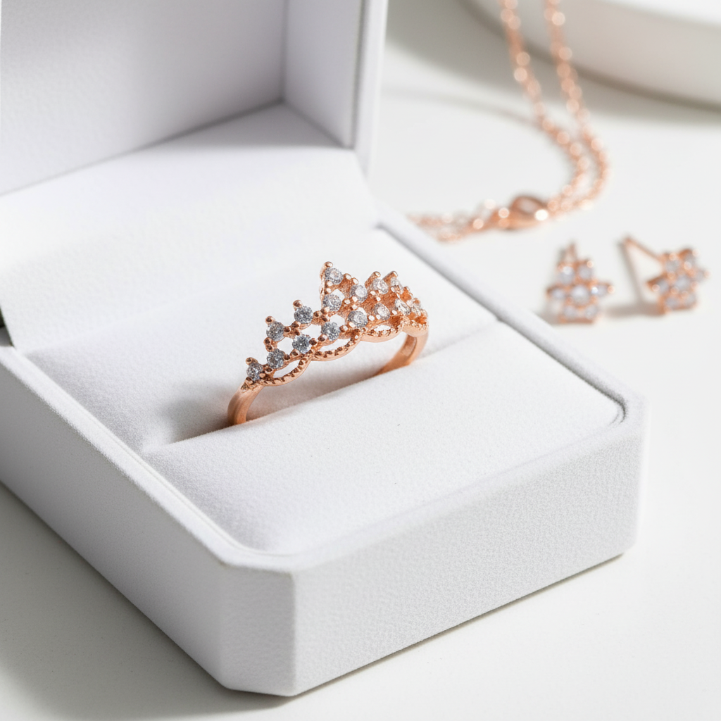 Crownelle Rose 925 Silver Ring