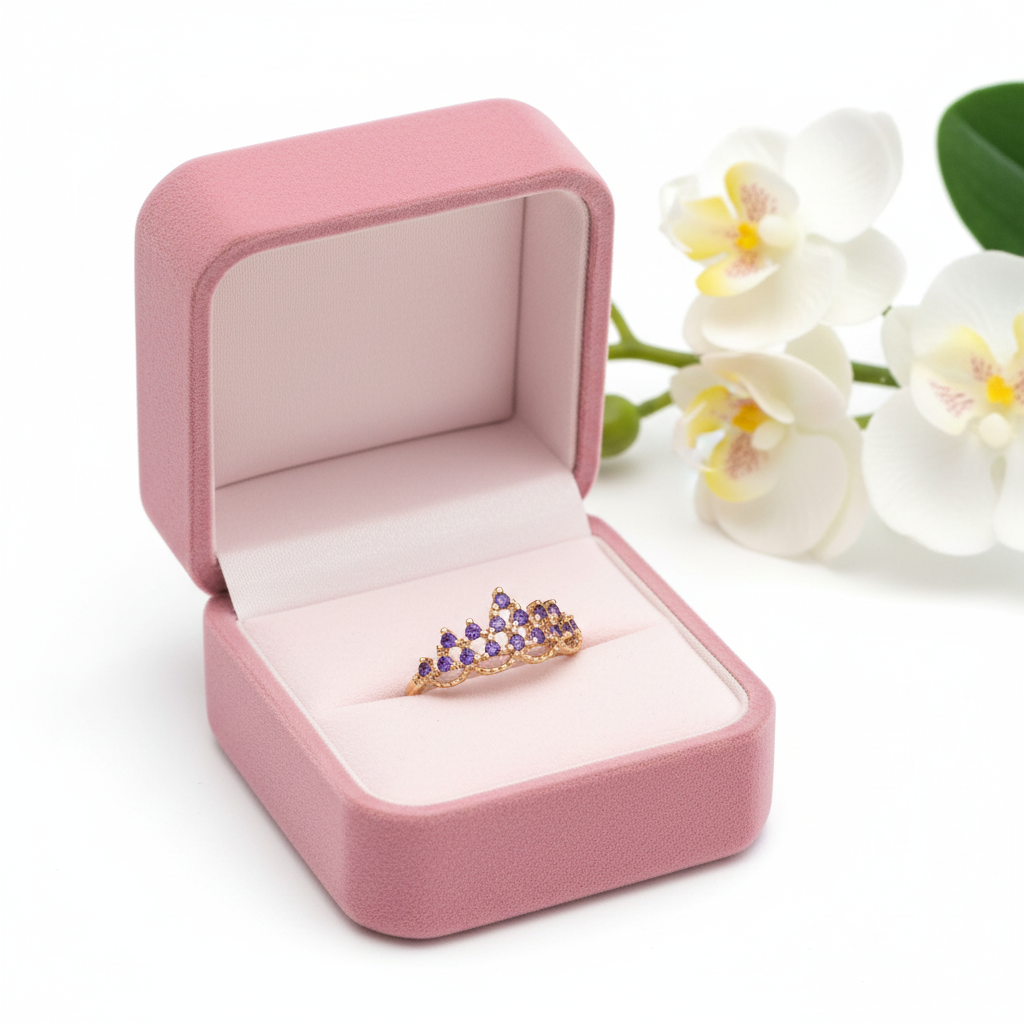 Amethyst Crownelle 925 Silver Ring