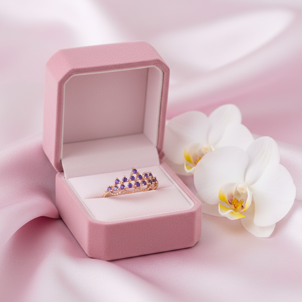 Amethyst Crownelle 925 Silver Ring