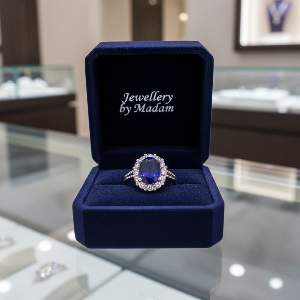 Sentetic Sapphire Ring