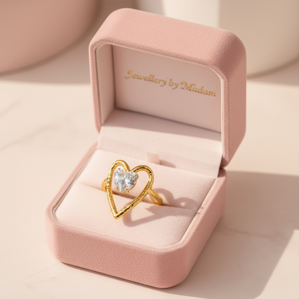 Shape of Ring 18k Gold Plated