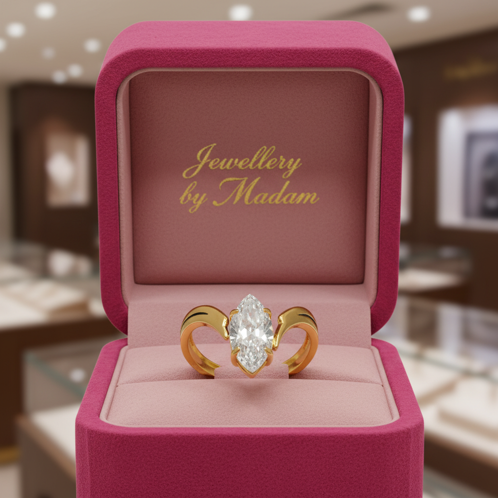 Vivien Stainless Steel Ring 18k Gold Plated