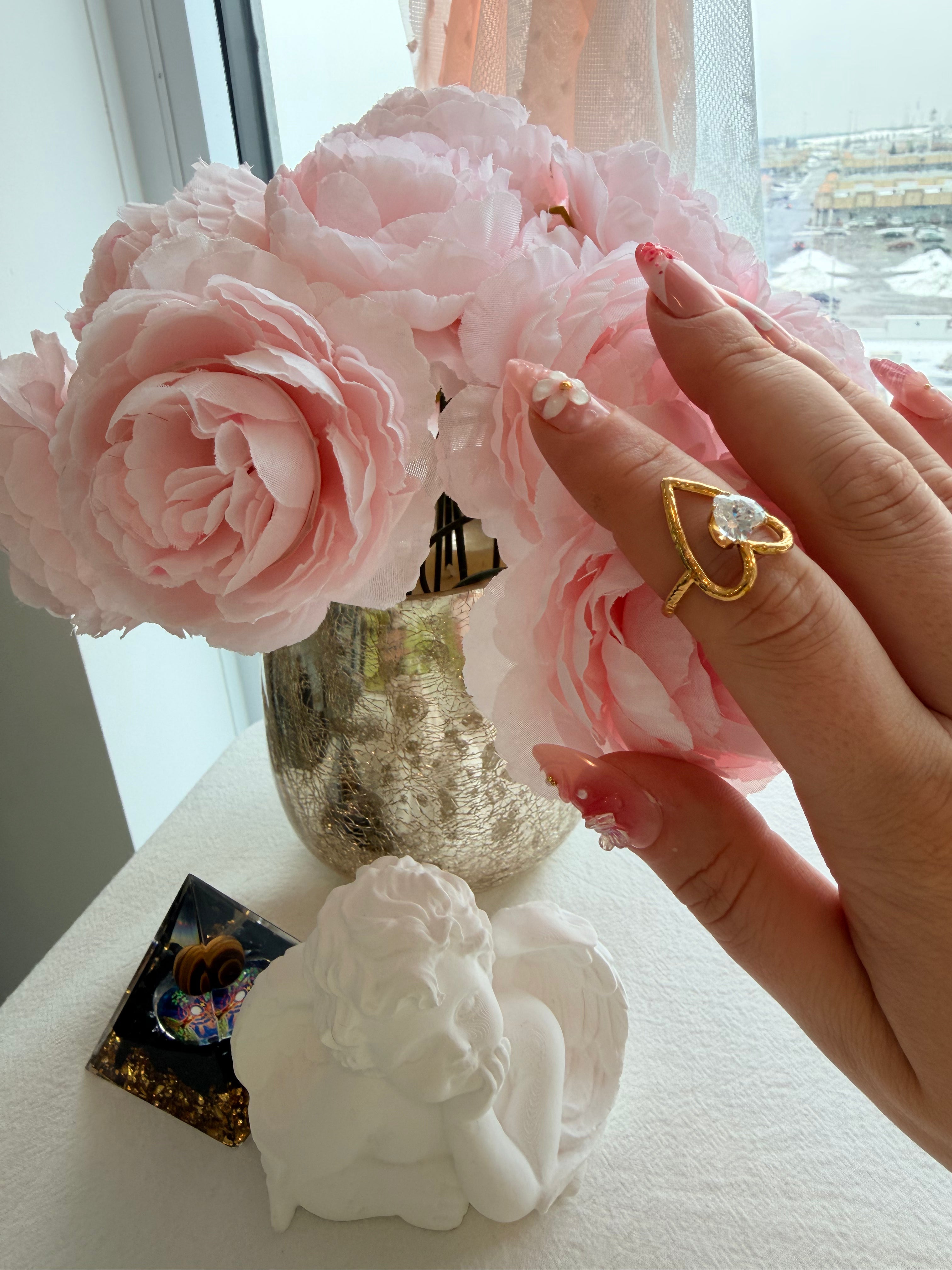 Shape of Ring 18k Gold Plated