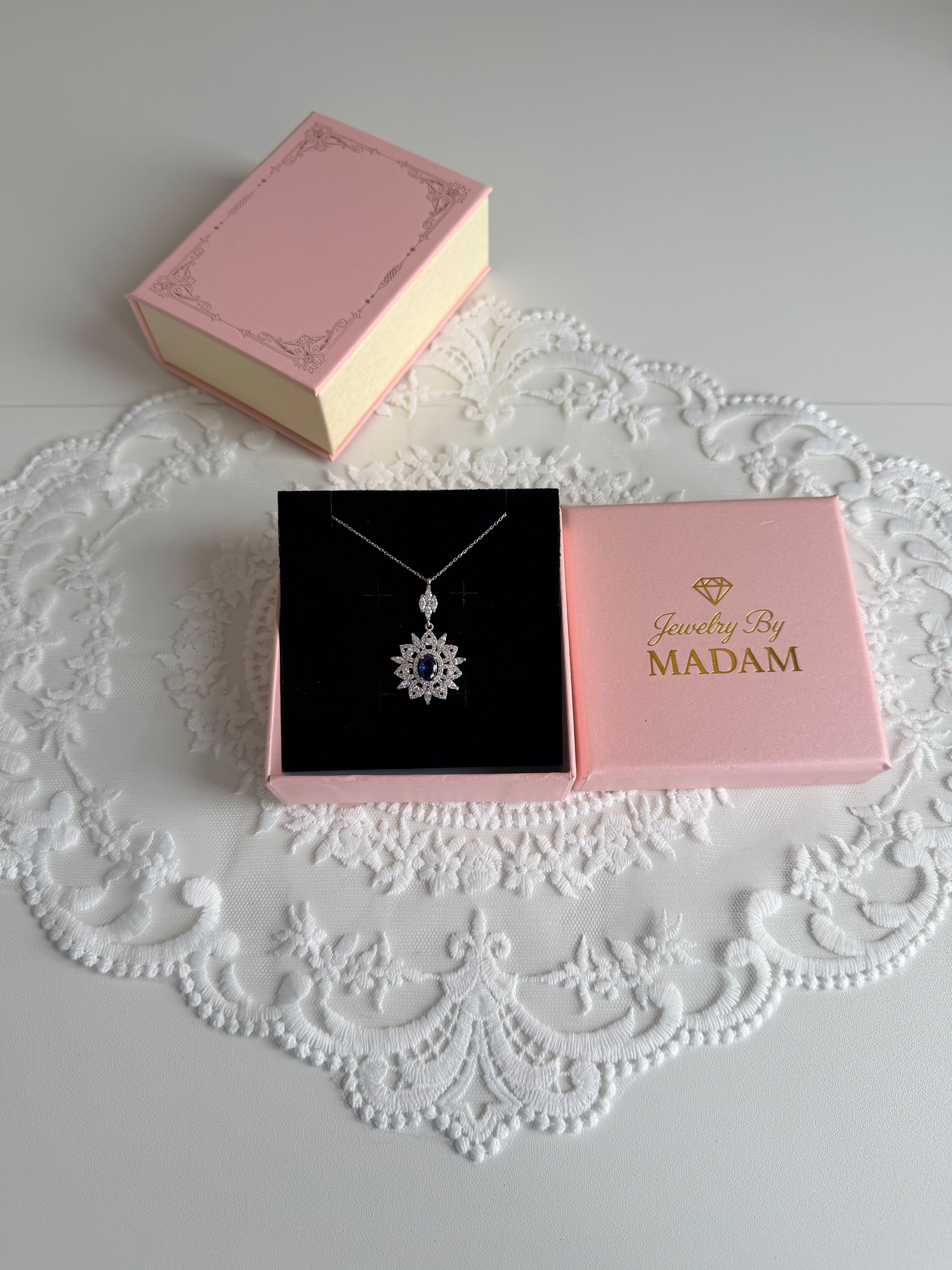 Sun of the Queen Sapphire Necklace