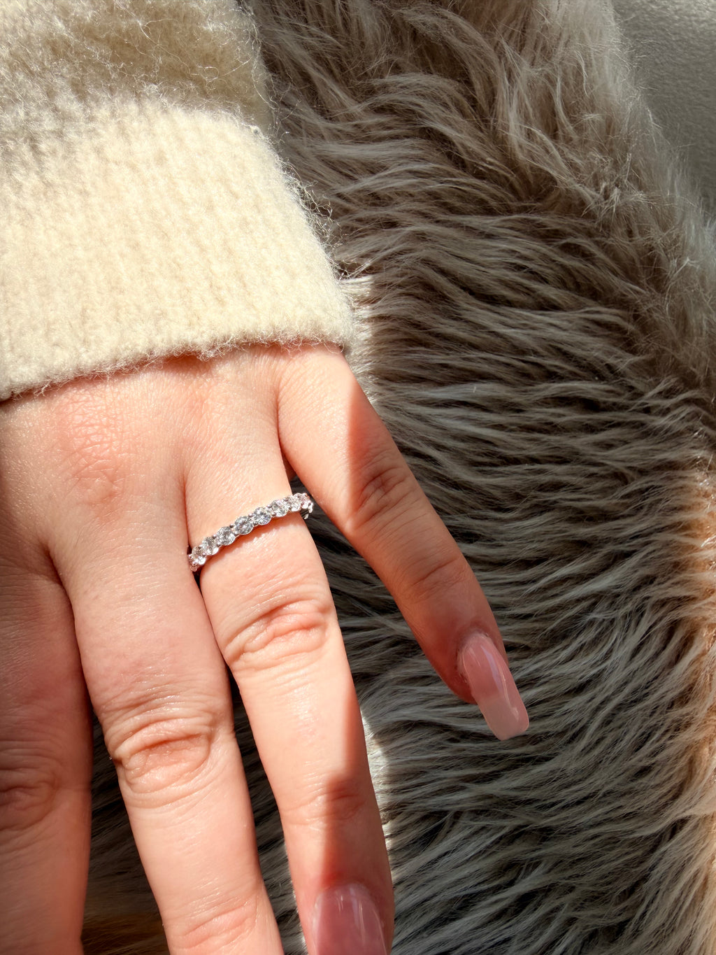 Infinity Halo 925 Sterling Silver Ring