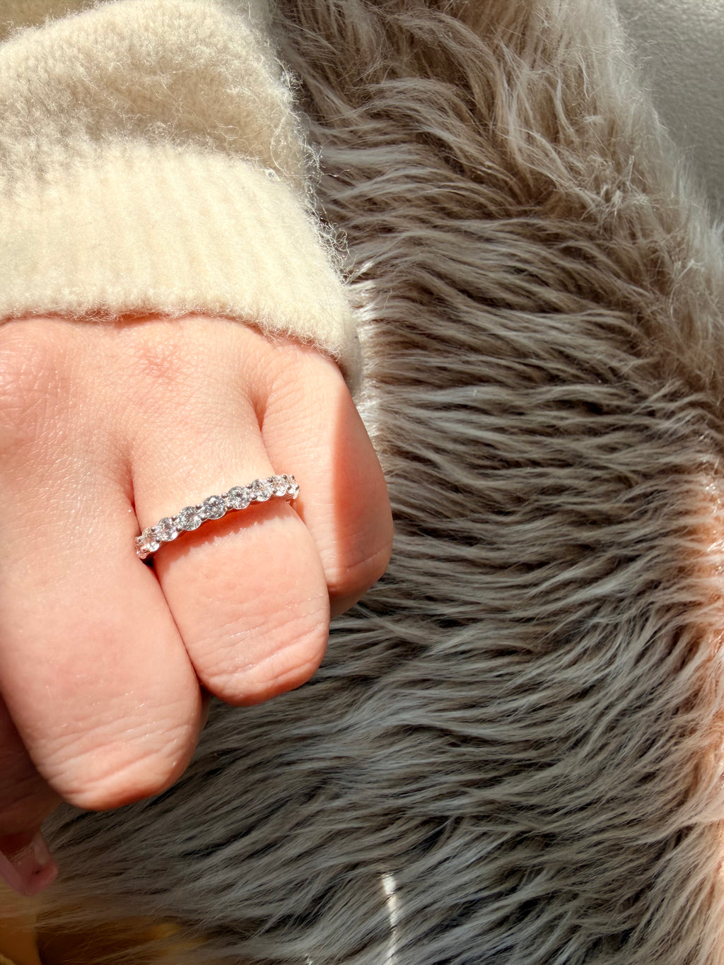 Infinity Halo 925 Sterling Silver Ring