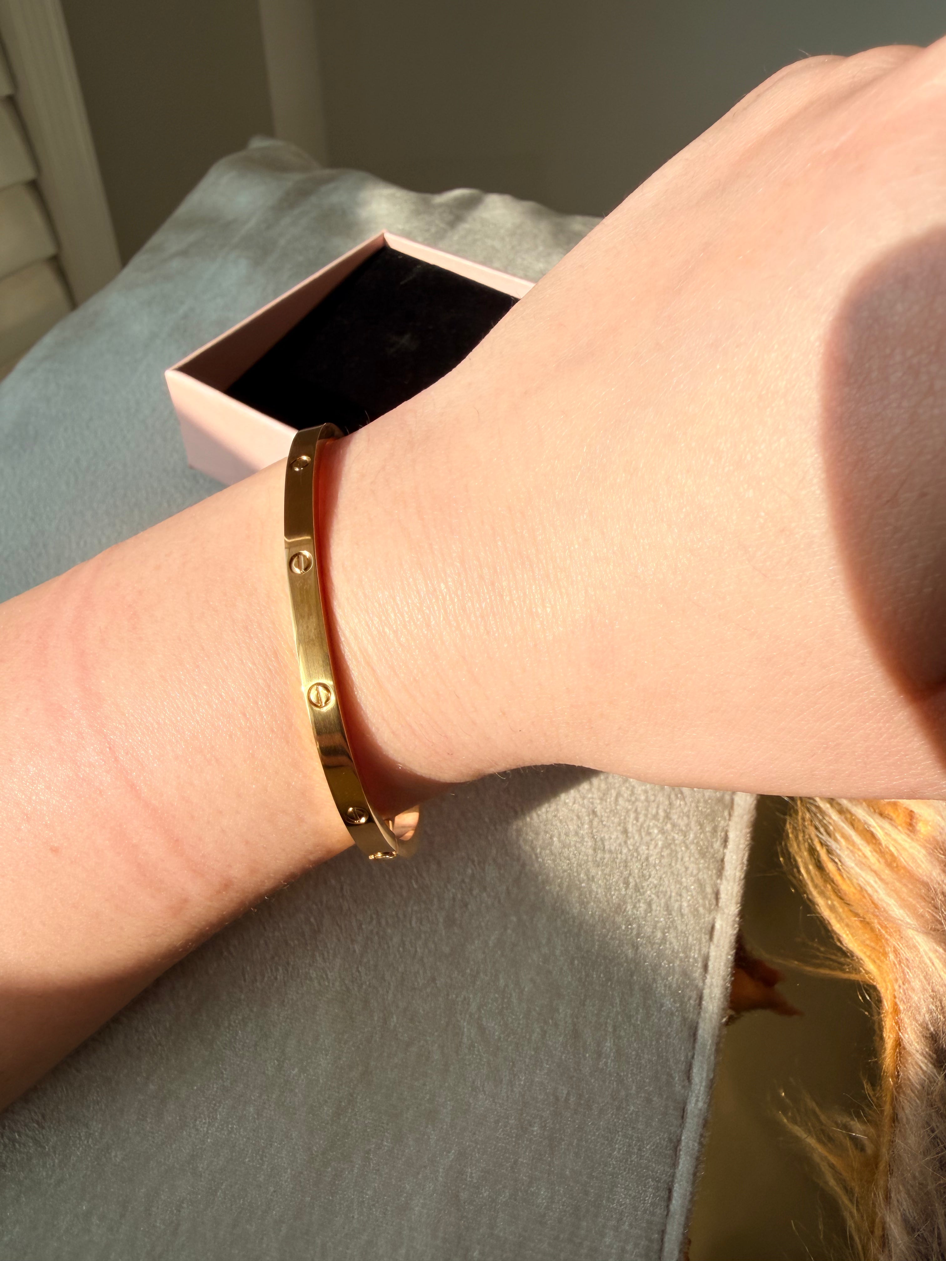 Luxe Model Gold Bracelet 18k Gold Plated Waterproof