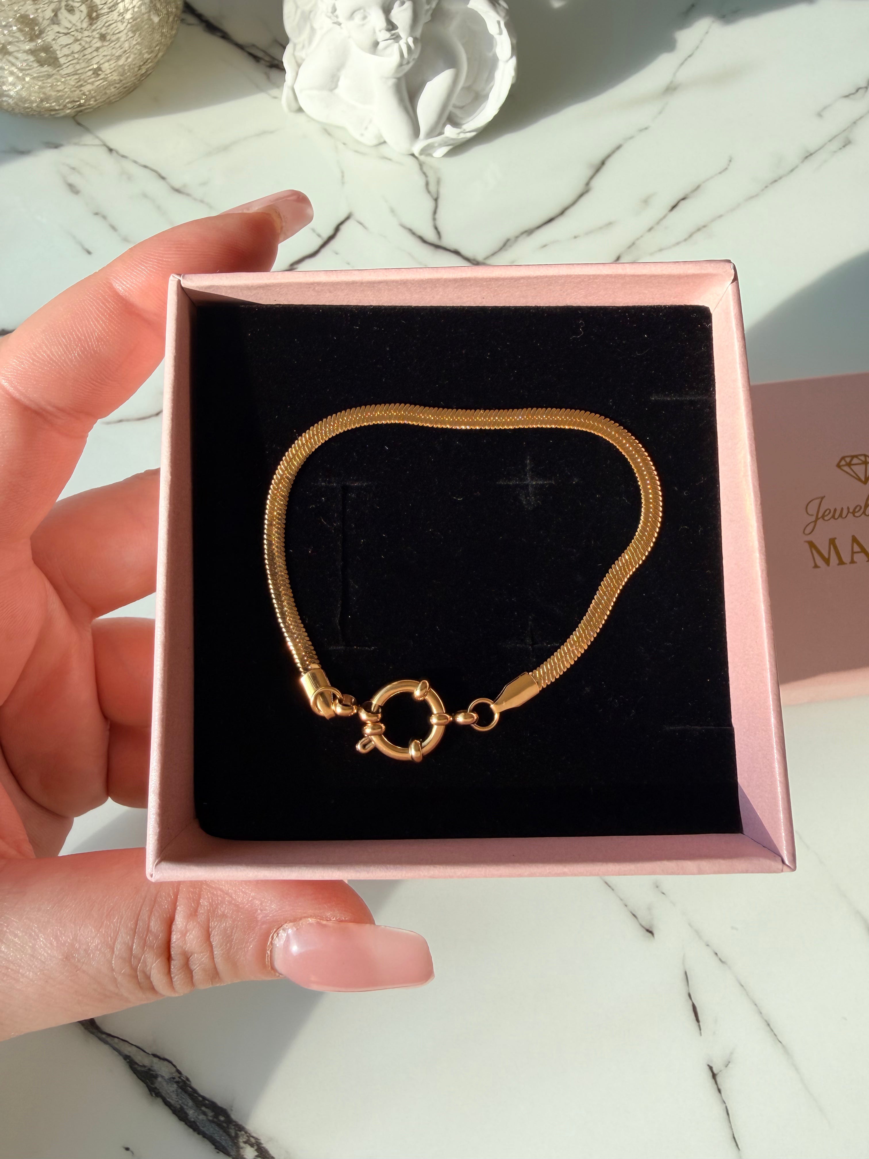 Golden Harmony Bracelet  Stainless Steel Waterproof