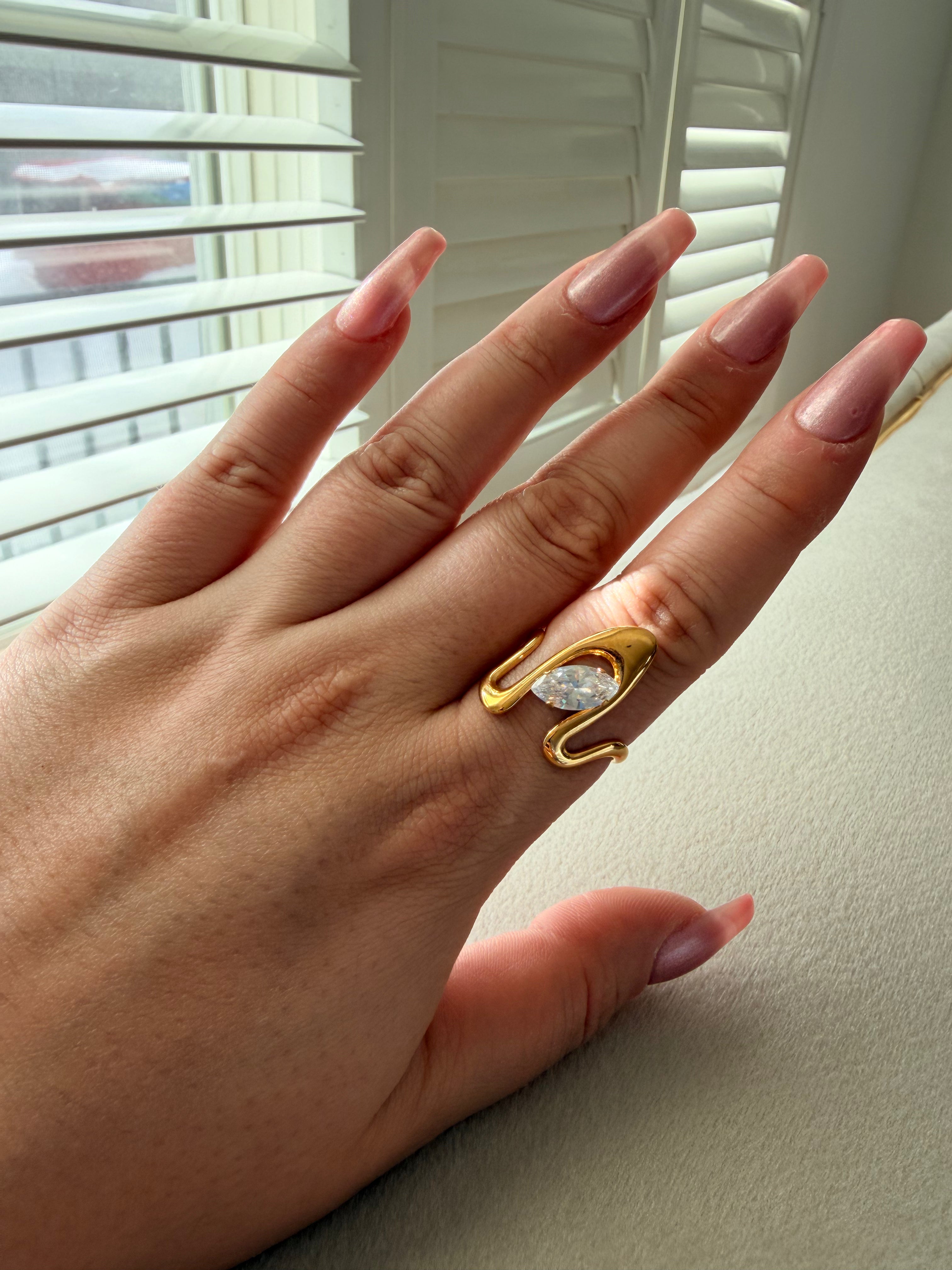 Chloe Stainless Steel Ring