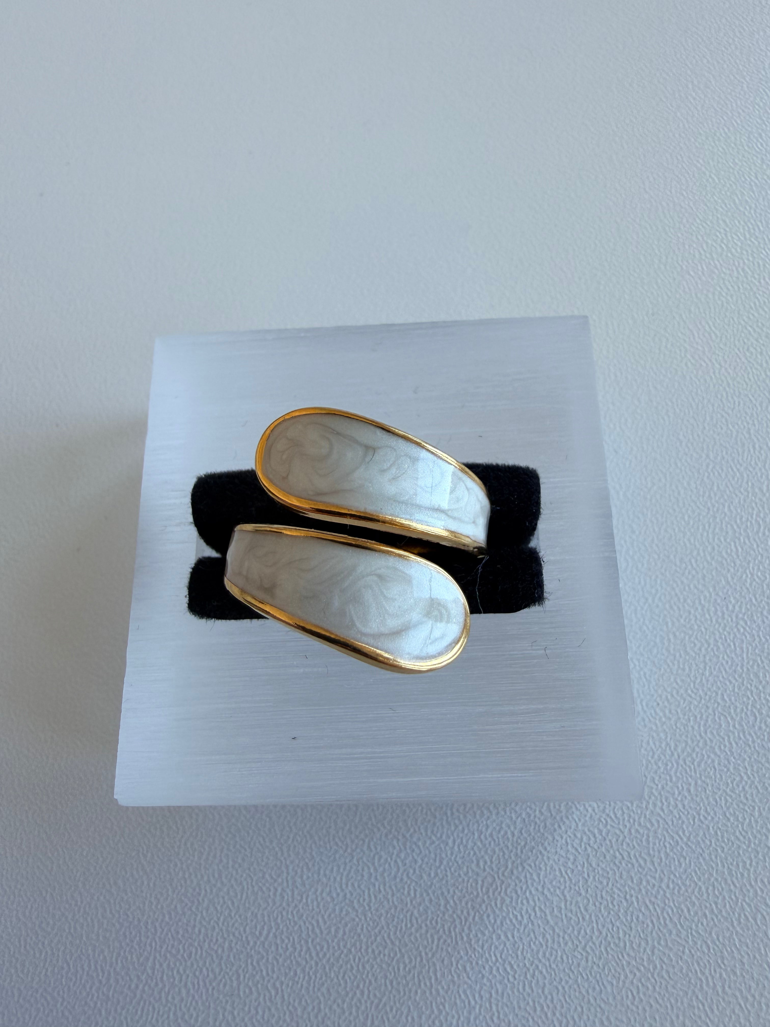 Pearl Cloud Ring Stainless Steel