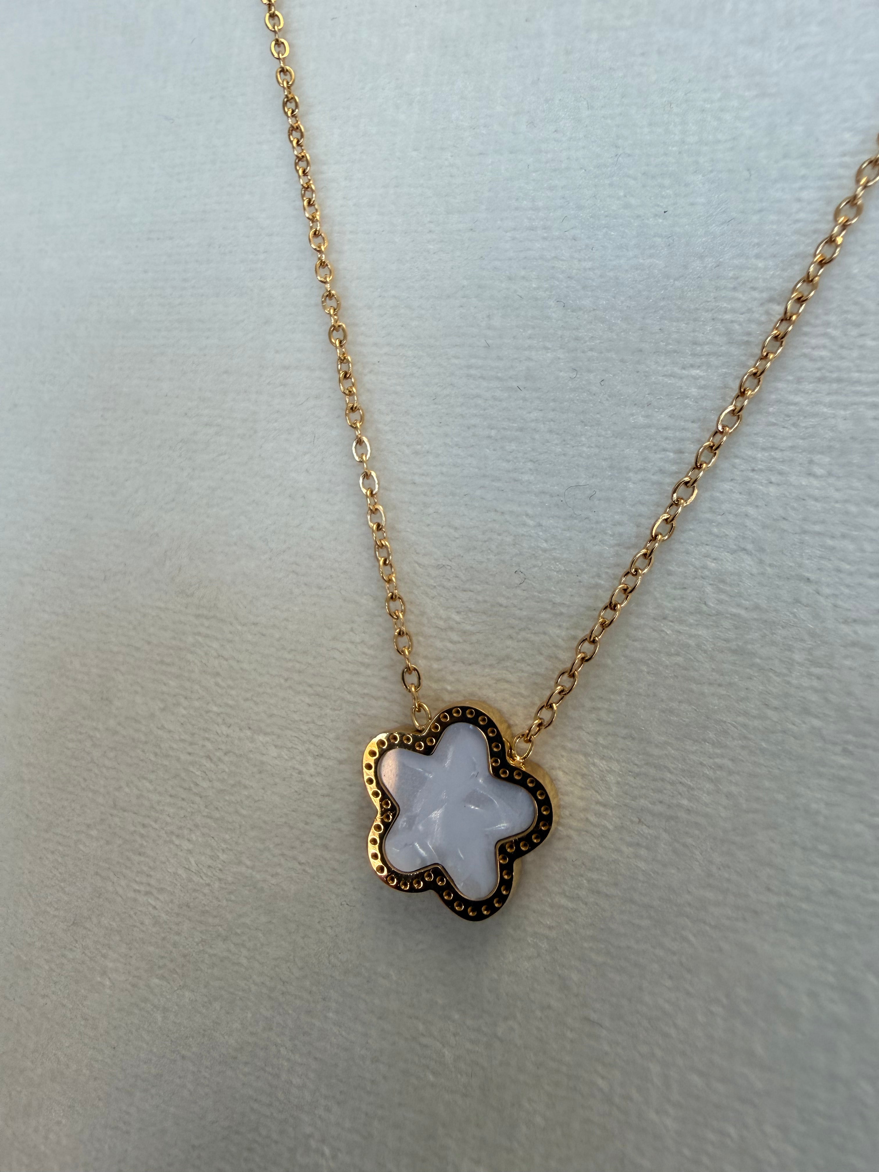 White Clover Necklace
