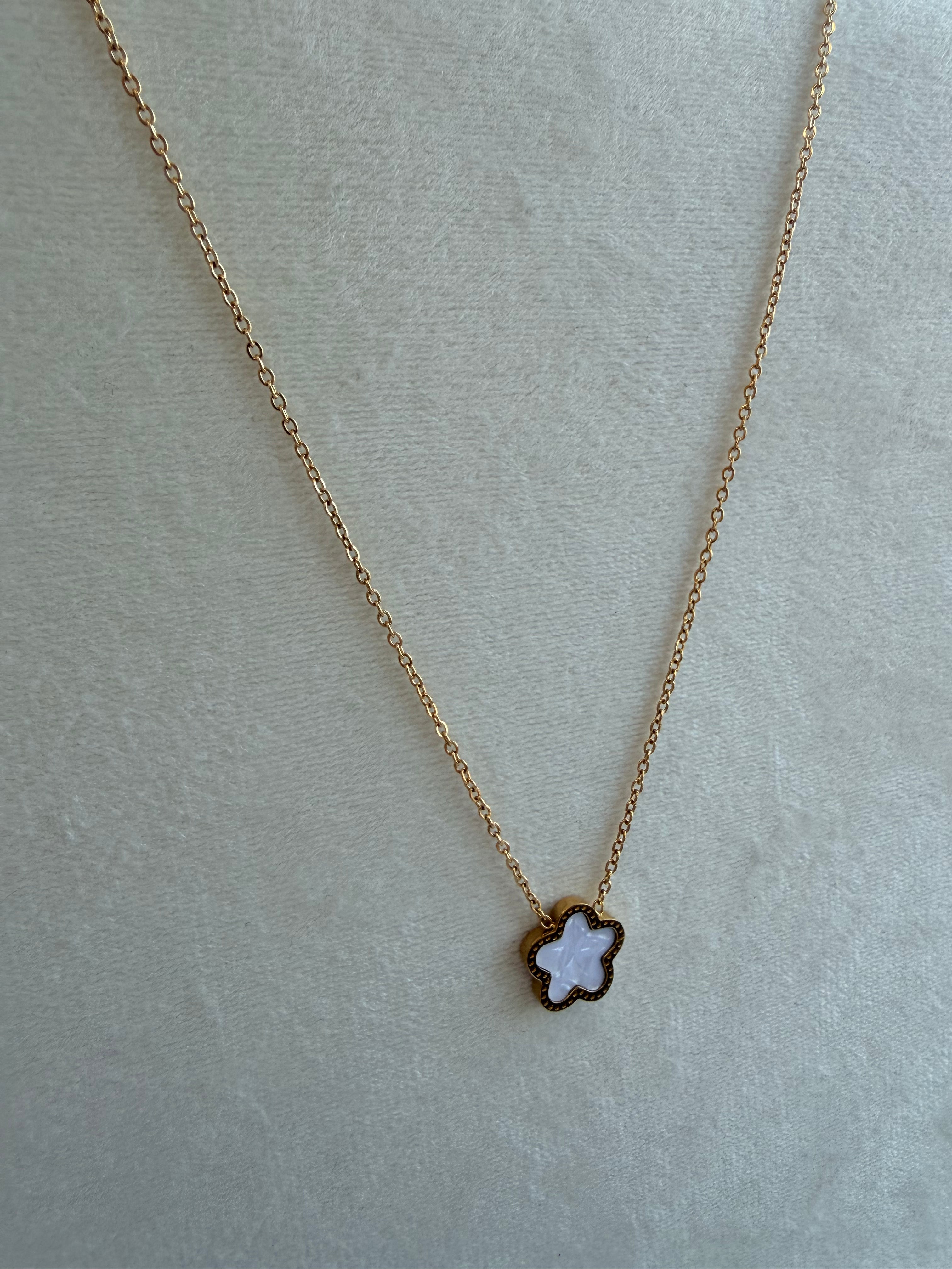 White Clover Necklace