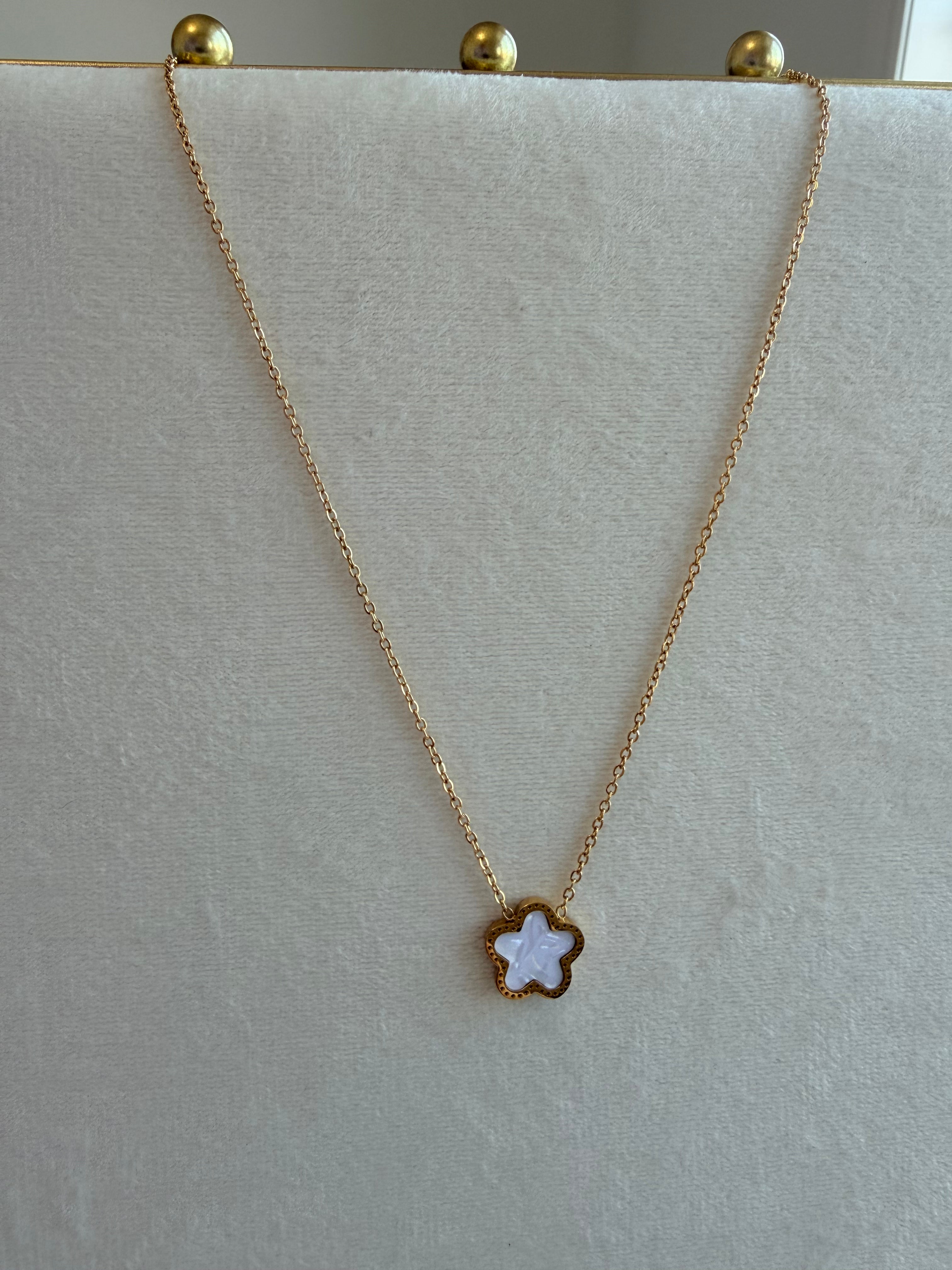 White Clover Necklace